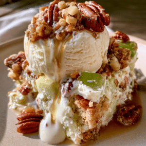 Classic Amish Cottage Cheese Waldorf Salad — Crisp Chilled Pecan Scoop