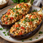 Cottage Cheese Turkey and Barley Stuffed Eggplant 2 554B4E61 55FB 43E2 A06B E0D98D5A472B